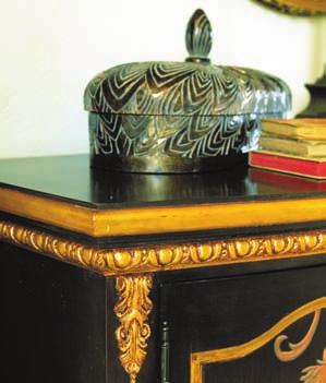 1989-2010 ABOVE TOP: Simple additions of ornamentation turn even basic furniture into a masterpiece.