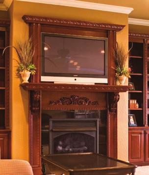 Complementary cabinetry creates a warm handsome design concept.