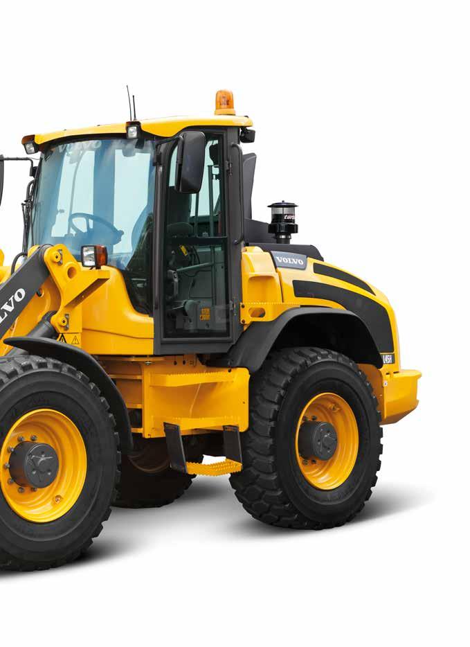 Balanced & compact design Volvo s L45H and L50H wheel loaders give you top performance whether working on rough-terrain or smooth concrete.