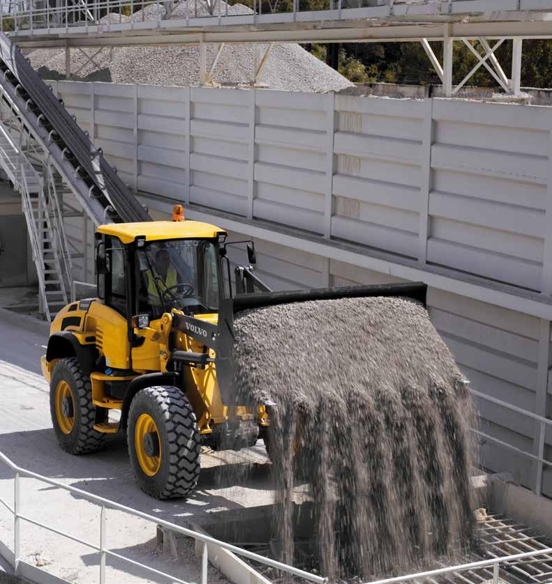 Balanced & compact design Volvo s L45H and L50H wheel loaders give you top