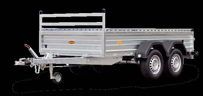 loading rails and reinforced sliding drop legs also allow the quick and convenient loading of transport goods on wheels.