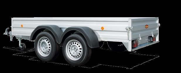 8 Twin axle models, box trailers (TL series) Bright prospects for professionals.