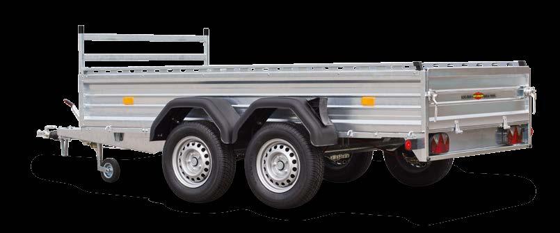 9 Illustration: TL-ST 3015/20 [14] [13] [11] [12] [2] [7] [9] Pushable to the limit Steel box trailer in twin axle design, braked, with fixed front wall and jockey wheel (accessory) A solid argument: