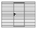 Optional extras - Sectional iso20/45 Overhead Garage Doors Technical Information canopy gear Canopy Gear V1 Plain clear/crystal V2 Rhombus clear/crystal V3 Cross clear/crystal African Okoume option