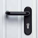 Side doors come with a profile cylinder lock and a black, synthetic