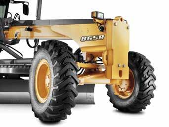 845B 865B 885B Axles. Robustness for heavy duty applications. The robust axles of the 800B Series motor graders ensure more efficient power transfer to the ground.