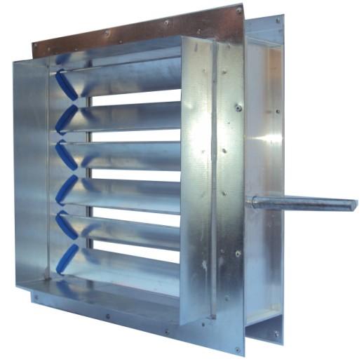 FLANGED TYPE B Drive Operation Options Features: Model: Type B - Multi-Leaf Volume Control Damper. Duct Suitability: Rectangular & Square Ducts.
