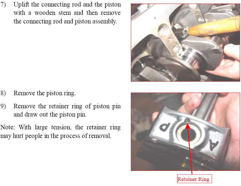 Fig. 74 3.2.2 Inspection I. Check piston 1) Examine the diameter of piston.