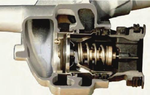Two temperature sensors are used in the engine cooling system to control the thermal management system Figure 2 - A further temperature sensor is located on the left