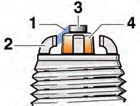 An abrupt discharge of the secondary ignition system occurs at this moment and a spark is created Important!