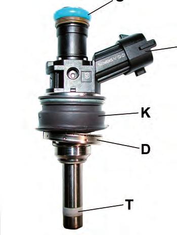 Fuel Supply Systems High-Pressure Injector The electromagnetically operated injectors are located on the intake side in the cylinder head.