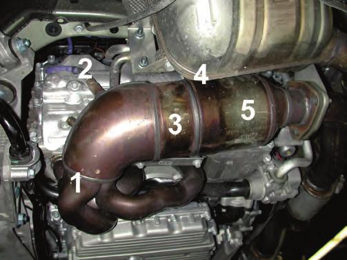 Exhaust Systems The following main catalytic converter is used to stay below the applicable emissions limits even with high mileage.