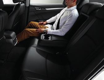 519L CARGO SPACE The Civic s spacious boot boasts ample room to carry all of life