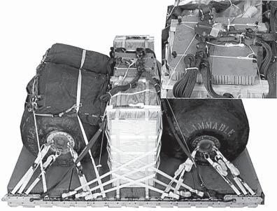 INSTALLING PARACHUTE RELEASE SYSTEM -3. Prepare and attach an M- cargo parachute release according to FM 4-0.0/NAVSEA SS400-AB-MMO-00/TO 3C7--5 and as shown in Figure - 4.
