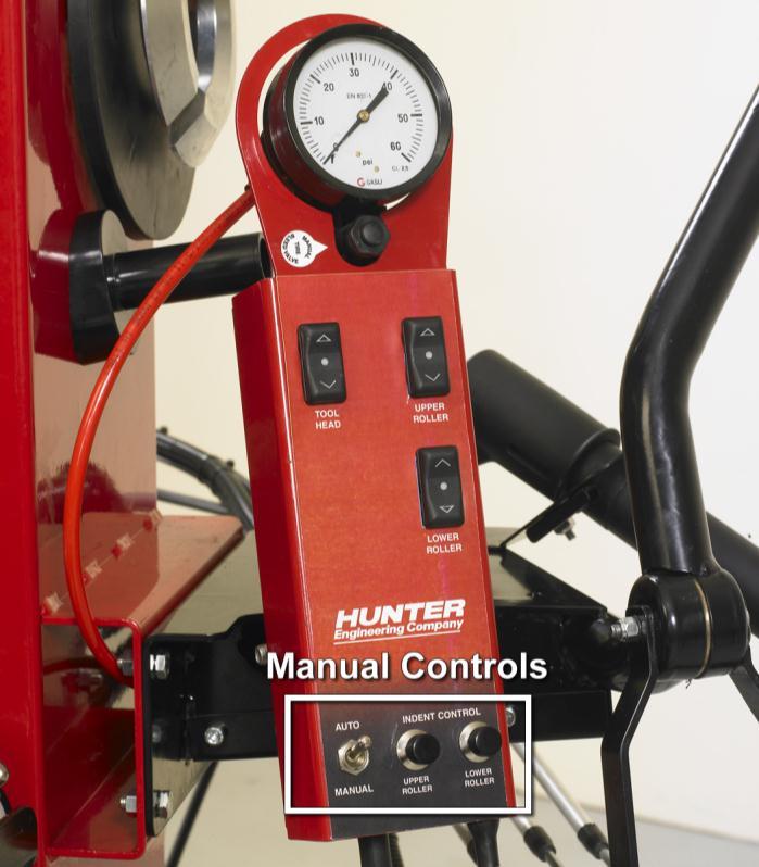 1.8 Push Button Controls The command unit governs all the movements necessary for complete bead roller and tire tool operation. Refer to Equipment Components, on page 15.