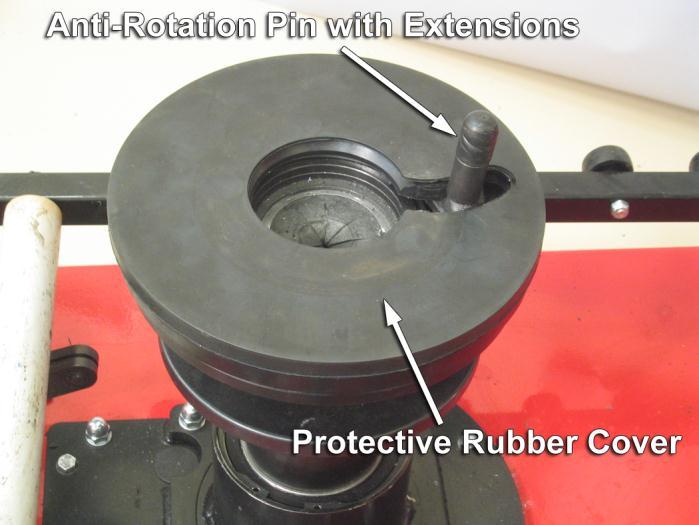 Reverse Drop Center Wheels Adjust column and center support position to appropriate settings for the tire and wheel