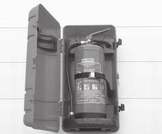 6 kg dry-powder extinguisher Test intervals Have the fire extinguisher