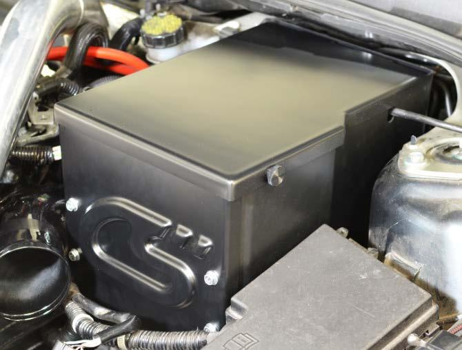 i) Install the ECU relocation box lid. Note the red squares in Figures 4g & 4h.