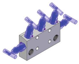 VMD series (5Way, Direct Mounting Type with Flange) s - VM Series VMD5A-08N- (with single block flange) 12.0(0.47) Holes 41.3 [1.63] 80 [3.15] 152 [5.98] 76 [2.99] 108 [4.26] 145 [5.71] 287 [11.