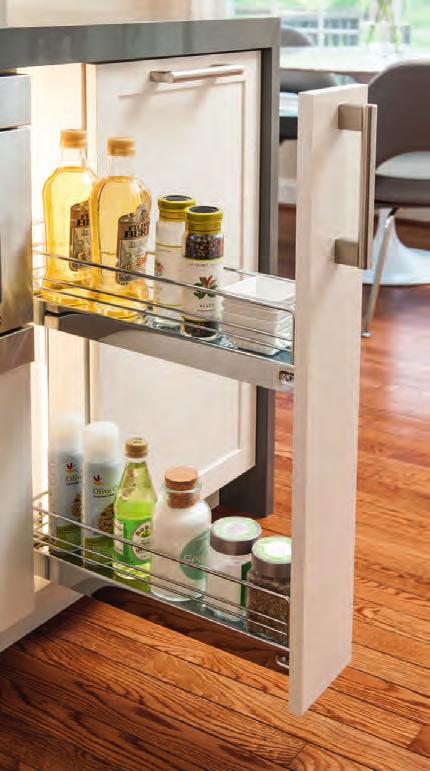 ACCESSORIES Innovative storage accessories created for the cook who insists on keeping necessities close at hand. Twelve stylish options provide the versatility to do just that.