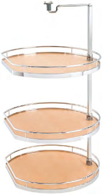 11 5 / 8 " (295 mm) Twister Set height champagne/maple chrome/maple chrome/white chrome/gray Twister Set with 2 shelves 20 3 / 4 " 25 1/4" (528 mm 642 mm)