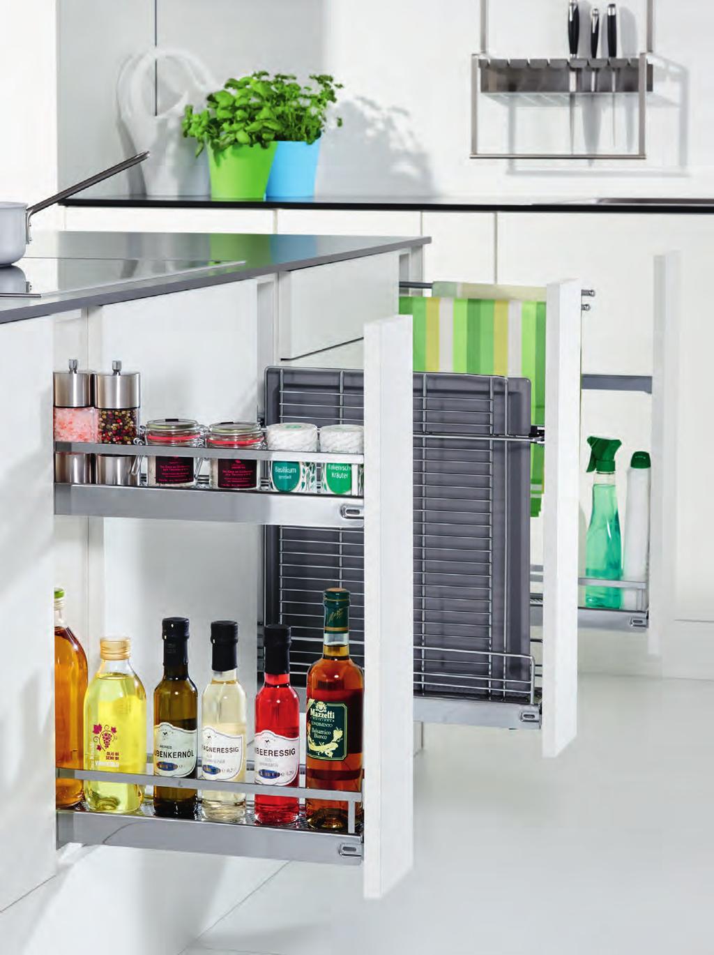 No. 15 Technical Information 15cm base unit pull-out 15cm towel-rail pull-out 15cm shelf and baking tray pull-out 15cm