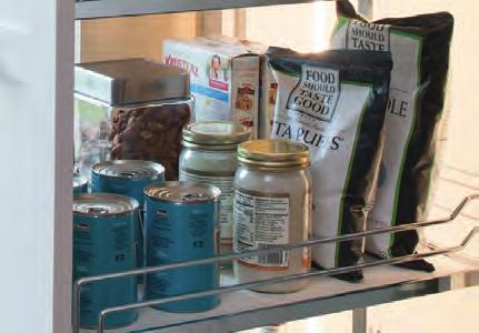 The DISPENSA Pantry provides a clear view of contents stored in the back corners of your