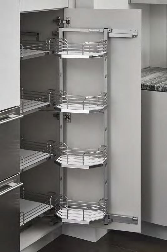 For technical information see page 52 Shelves are adjustable in height.