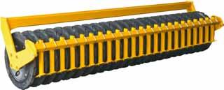 The roller is equipped with strong bars to provide the best packing effect. Diameter 21.26" / 540 mm, 11 bars; Diameter 25.98" / 660 mm, 12 bars.
