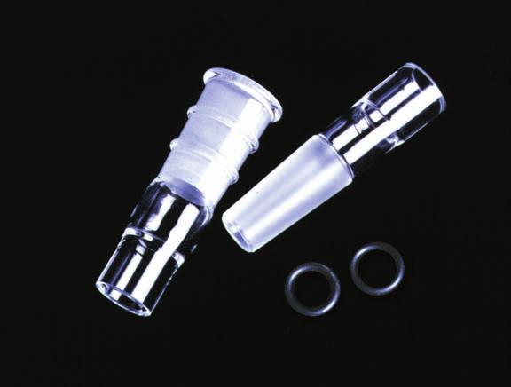Taper Joints and PTFE Coupling Adapters Instruments Taper joints are for unshielded flow-meters. Each set includes a male joint, a female joint, and two O-rings.