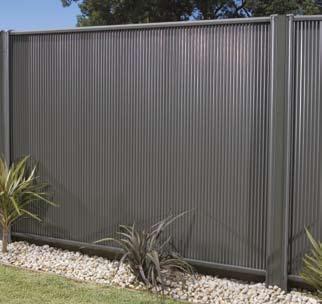 Lysaght classic range MINISCREEN With COLORBOND steel infill sheets in the classic LYSAGHT MINI ORB profile you ve got an eye catching fence capable of enhancing any property.