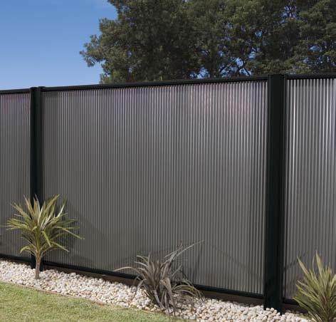 outcome, because LYSAGHT classic steel fence panels can be raked to follow the