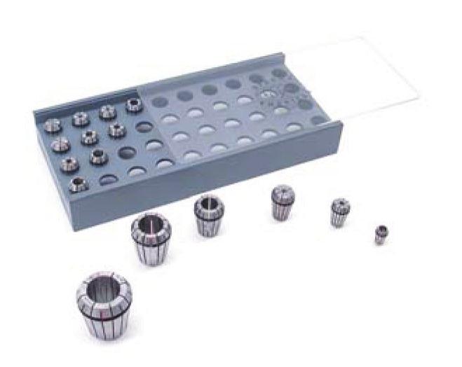 TOOL HOLDER ACCESSORIES Carts, Towers, Racks & Holding Fixtures ToolScoot TM ToolTowers ER COLLET NEW Trays 75/6 W x 85/6 D x 6 H Shipping Weight 65 lbs.