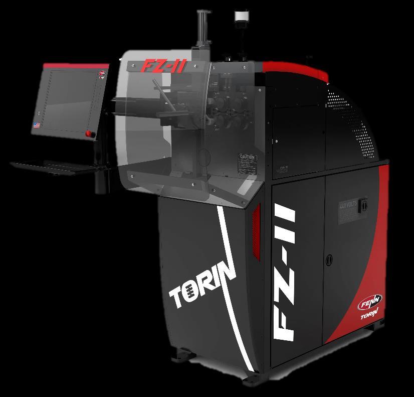 Each Torin FZ Series Spring Coiler is developed for fast set-up and changeover of springs using the powerful 19 inch touch screen interface.