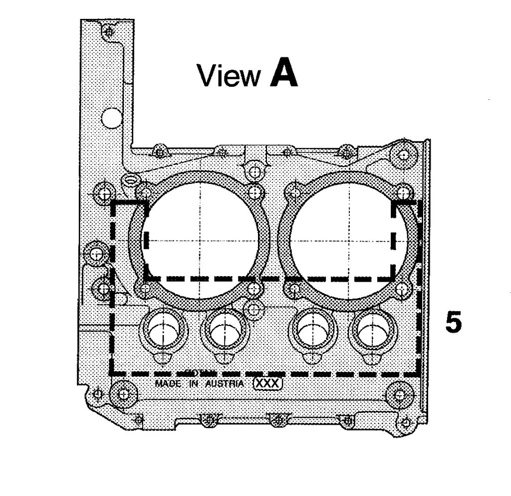 Figure 2. Engine Crankcase Inspection Areas View A (2) Cracks in crankcases of engines with a ROTAX cooling air baffle may not be easily visible, and oil leaks may be an indication of cracks.