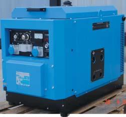 MPM 5/180 SS-DL/EL Stepless Current Control New Diesel Engine Driven Welder/Generator Delivers 180 A of DC weld output Three phase and Single phase auxiliary power available Super Silenced model