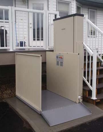 Vertical platform lift ELEVEX ELEVEX Robust platform for outdoor applications The vertical platformlift for lifting heights up to 1830mm The Elevex is a vertical platform lift designed for low-rise