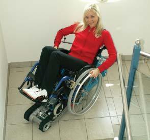 Beispieltext The users wheelchair needs special adaptation hooks to attach safely to the