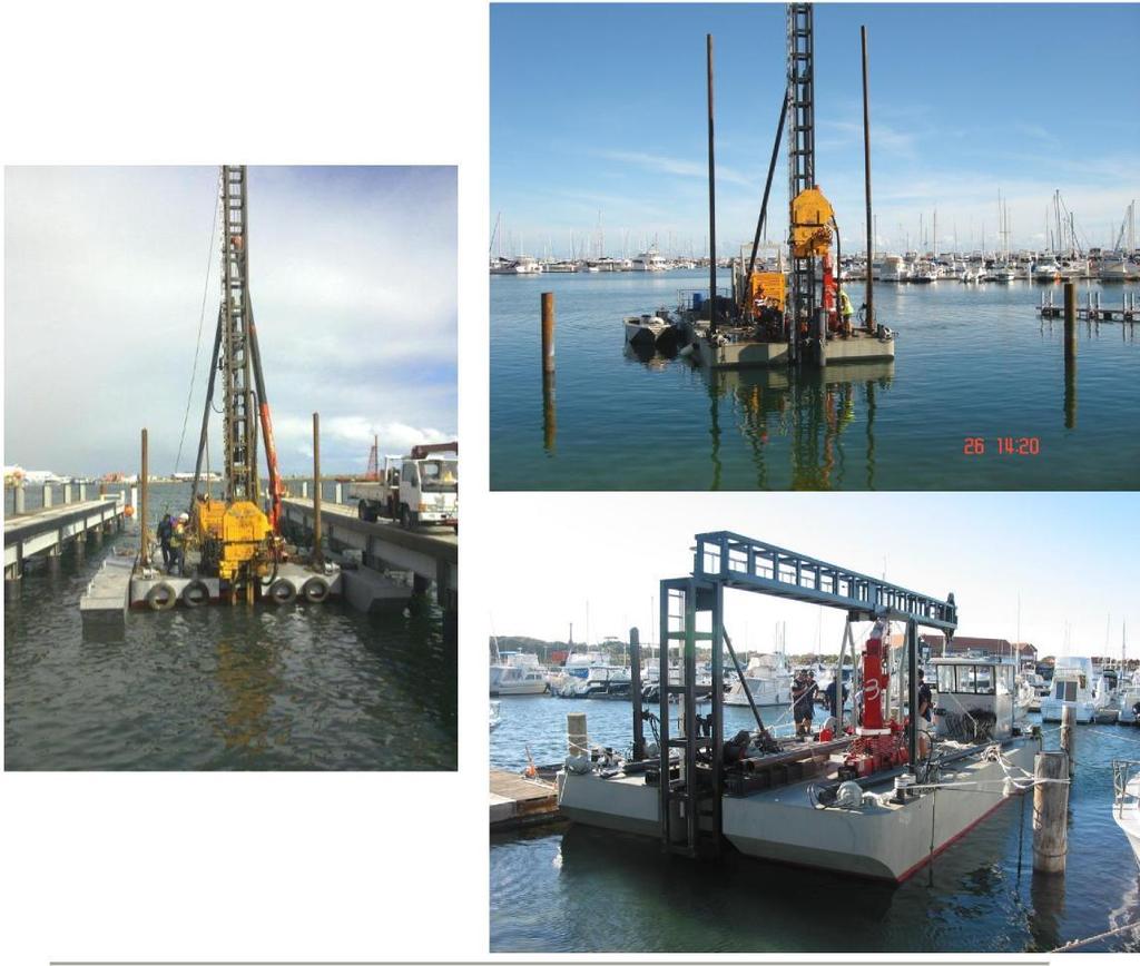1 PILE DRIVING 1.1 Pile Driving Barge MH6176 (Dunnit) 14m x 6m x 3.8m (Draft 0.6m) Weight = 32.