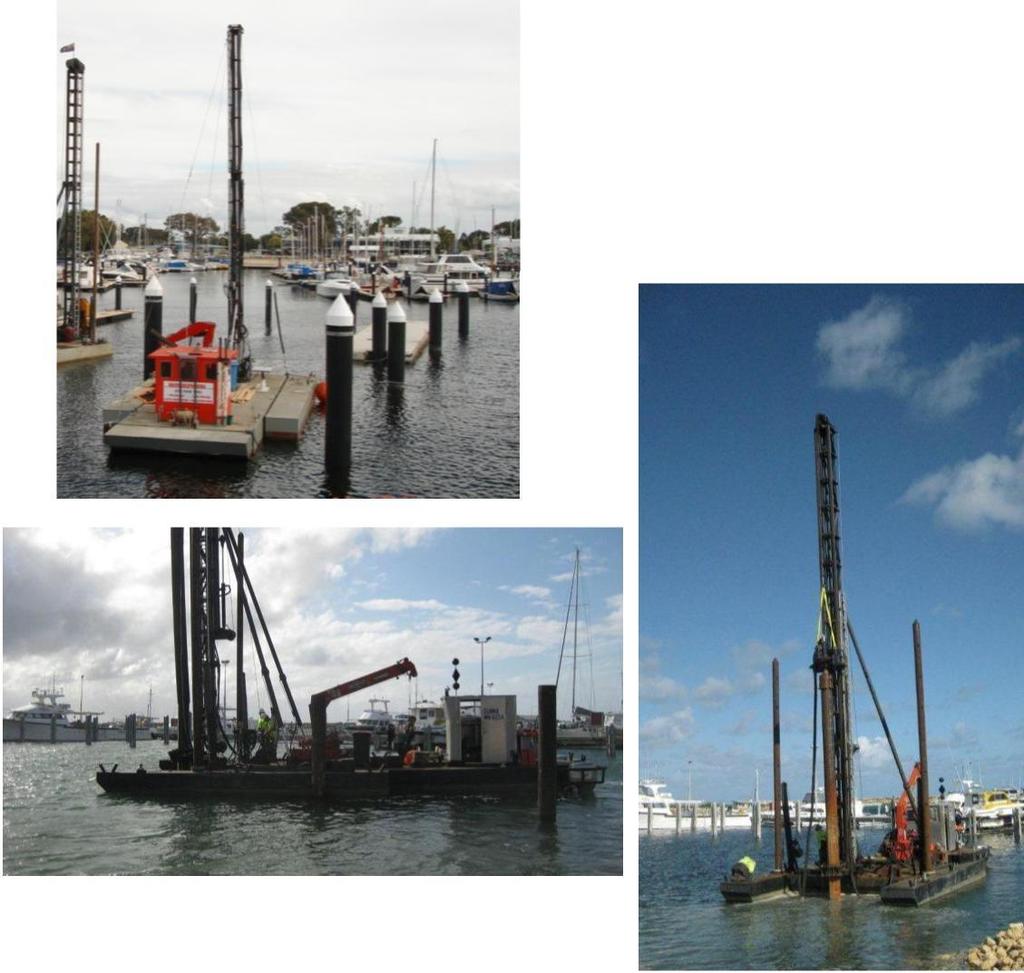 Phone: +61 8 9437 4840 - Fax: +61 8 9437 4838 1.2 Pile Driving Barge MH6054 (Gunna) 10m x 4.04m x 4.7m self propelled pile barge Or 11m x 6m x 4.7m (draft 0.