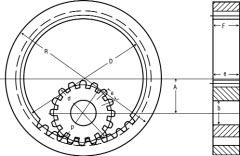 GEAR MANUAL HELICAL GEARS: The shafts are in the same plane and parallel but the teeth are cut at an angle to the centerline of the shaft. Helical teeth have an increased length of contact.