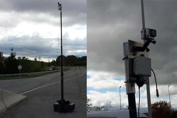 Hardware Method Cameras and radars Mounted 25ft high on telescoping poles Operated via tablet and powered by portable