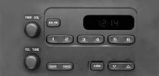 AM-FM Radio Finding a Station AM FM: Press this button to switch between FM1, FM2, or AM. The display will show the selection. TUNE: Turn this knob to select radio stations.