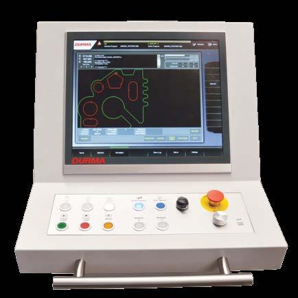 The cutting process can be seen on the screen during cutting. The Control Panel can be connected to another computer or LAN by Ethernet Connection Point.