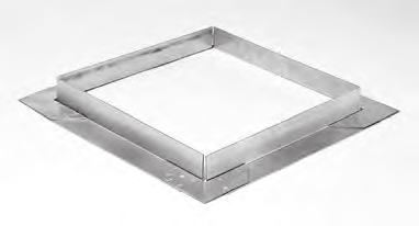 DAMPER ACCESSORIES MODEL: MFRA FRAMED RETAINING ANGLES 16 Ga. 1-1/2" x 1-1/2" formed galvanized steel with staked corners. Sizes: Minimum 6-1/4" x 6-1/4". Maximum 48" x 48".
