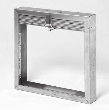 STATIC CURTAIN-TYPE FIRE DAMPERS MODEL: MFDUS ULTRA SLIMFRAME 1.5-HOUR RATING 1.5-HOUR RATING: For use in fire barriers rated for 2 hours or less. Frame: Roll Formed 22 Ga.