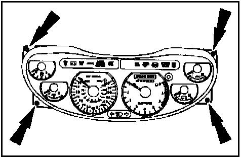 3. Remove the original instrument cluster from the vehicle by the following steps: A.