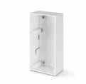 Modular system. FLUSH MOUNTING BOX Flush mounting box 0x8x7 i 57.000 Flush mounting box for plasterboard walls 57.005 - Suited for being walled up in buried systems. - Complete with coupling insert.