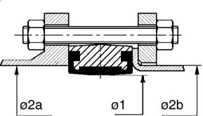 Flange dimensions The valves can be installed between all commercial mating flanges and line connections without requiring any flange gaskets.