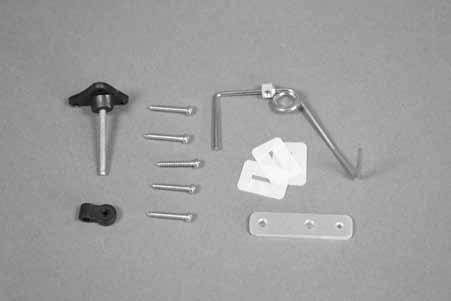 Required Parts Rudder Installation Fuselage assembly Rudder Tail wheel bracket CA hinge (3) Control horn Control